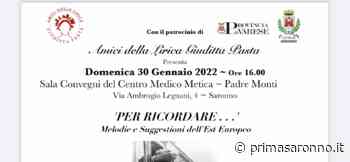 Concerto «Per ricordare» domenica 30 - Prima Saronno