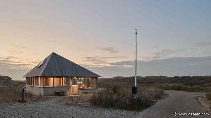 Unknown Architects embeds home in sand dunes on Dutch island