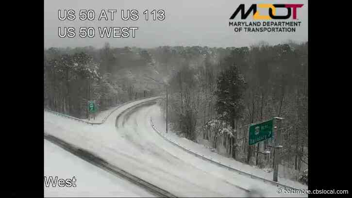 Snow, Wind Gusts Causing Traffic Delays On Eastern Shore