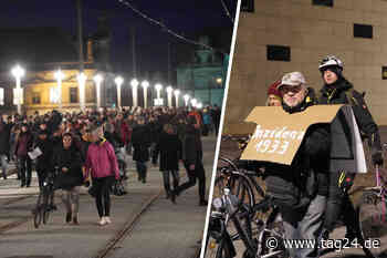 "Querdenker"-Demo in Dresden: Corona-Leugner ziehen mit provokanten Aktionen durch die Stadt - TAG24