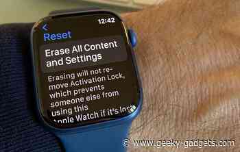 How to reset an Apple Watch