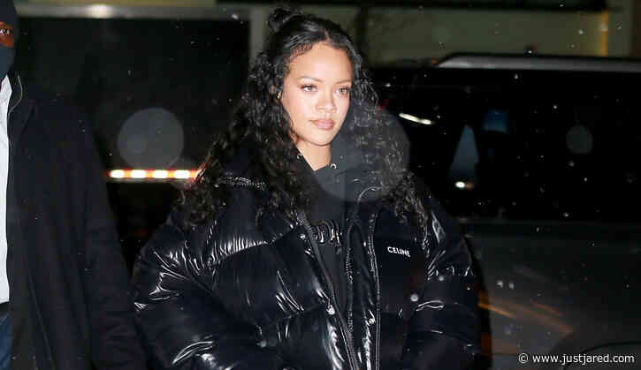 Rihanna Braves the NYC Snow Storm to Shop at Tiffany's