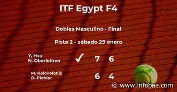 Hsu y Oberleitner, campeones del torneo de El Cairo - infobae