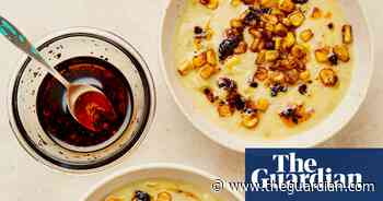 Meera Sodha’s vegan recipe for sweetcorn chowder with chipotle oil - The Guardian