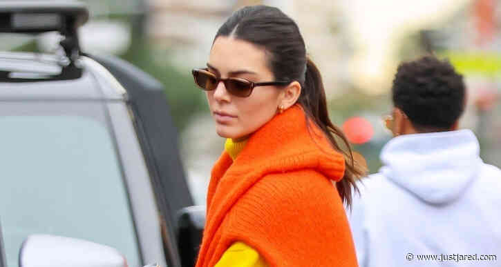 Kendall Jenner Sports Colorful Outfit for Day Out in L.A.