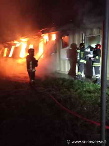 Incendio al campo Tav di via Alberto da Giussano: famiglie evacuate - L'azione - Novara