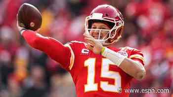 Follow live: Mahomes finds Hill in end zone for early edge at Arrowhead
