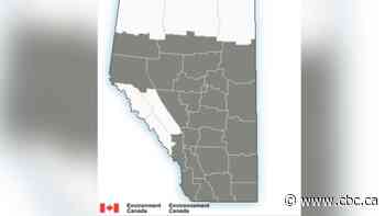 Snow forecasted for most of Alberta in Environment Canada special weather statement