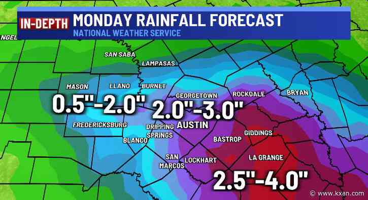 Beneficial rain falls Monday; Thursday storm could bring an icy glaze