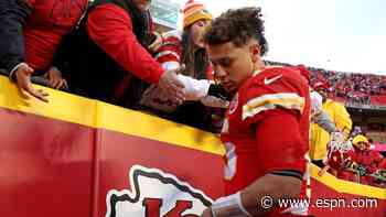 Mahomes: Step short of S.B. not 'our standard'