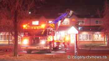 Fire at strip mall in northeast Calgary Sunday