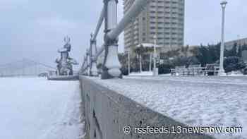 Sand and Snow: Virginia Beach Oceanfront attracts winter visitors