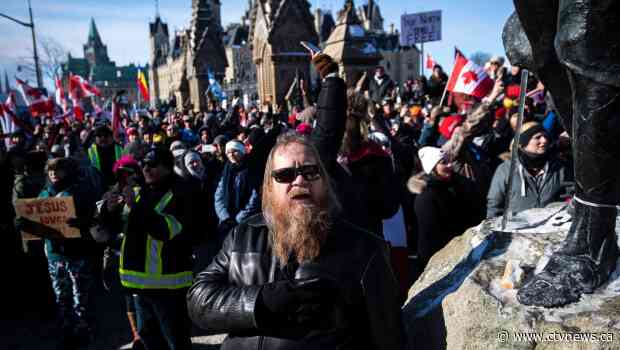 Second day of protests seize Ottawa, police investigating 'desecration' incidents