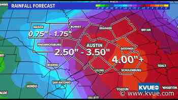 Active week of weather in Austin: Heavy rain Monday; light, wintry mixture for some areas Thursday - KVUE.com