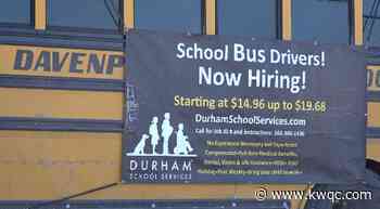 Durham Bus Services hiring bus drivers, seeing major shortage - KWQC-TV6