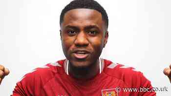 Beryly Lubala: Northampton Town sign Blackpool forward on loan