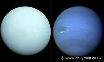 Why Uranus and Neptune are different shades of blue