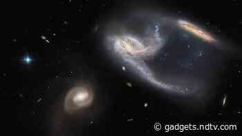 Hubble Space Telescope Shares Striking Image of 3 Galaxies Appearing to Interact With Each Other