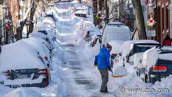 Northeast faces below-freezing temperatures as it recovers from record-breaking weekend snowstorm