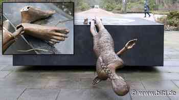 Dresden: Gedenkstaute zerstört – Linksextreme attackieren Tränenmeer | Regional - BILD