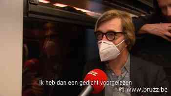 Gedichten voordragen op de trein tussen Brussel-Zuid en Schaarbeek - BRUZZ