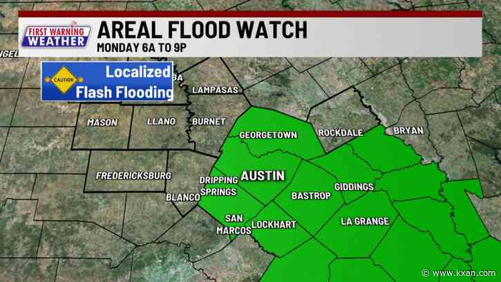 FLOOD WATCH in effect through 9 p.m.; another round of showers for some of us later today