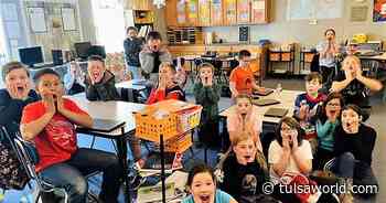 Angus Valley fourth-graders get a lesson in earthquakes they'll never forget - Tulsa World