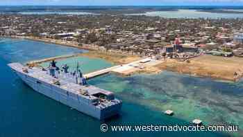 Power outage hits Tonga relief vessel - Western Advocate