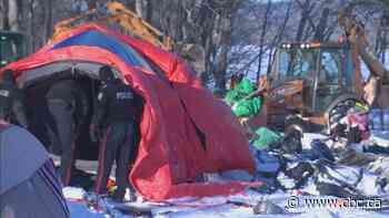Crews tear down Fredericton tent camp following concerns for users' safety - CBC.ca