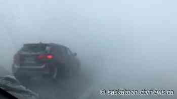 Police warn of near-zero visibility as blizzard slams Saskatoon area