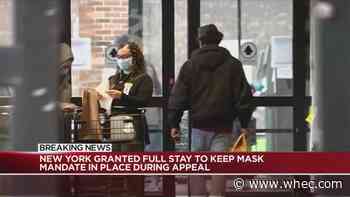 NY mask mandate granted full stay during appeal