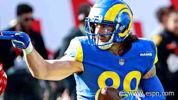 Rams' Higbee (MCL sprain) may miss Super Bowl