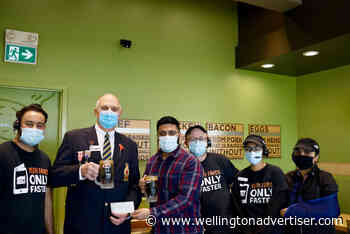 A&W makes donation to Fergus Legion from Remembrance Poppy Drive - Wellington Advertiser