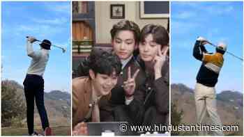BTS: V reacts as Park Seo-joon enjoys golf, Choi Woo-shik hints of his presence - Hindustan Times