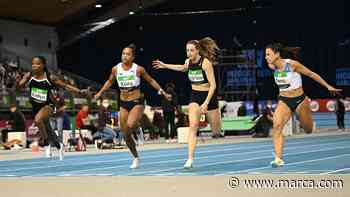 Maribel Pérez vuela en los 60 de Karlsruhe: victoria e iguala su récord de España - Marca.com