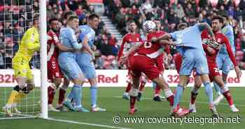 Coventry City fans make the same point after 'frustrating' Middlesbrough defeat - Coventry Live