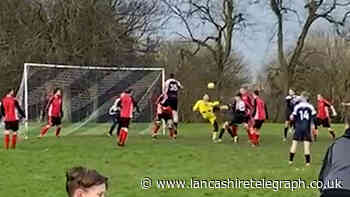 Preston: Video of Sunday League goalie's overhead kick goal