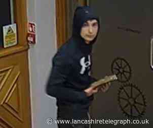 Man sought in connection with Burnley business burglary