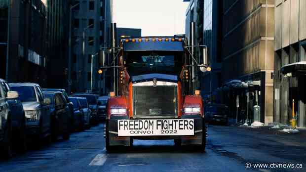 Protesters dig in as trucker protest hits fourth full day