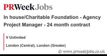 V Unlimited: In house/Charitable Foundation - Agency Project Manager - 24 month contract