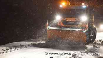 Winterdienst in Schramberg - Unterwegs in der Kälte ab 3 Uhr – und dann kommen die Kommentare - Schwarzwälder Bote