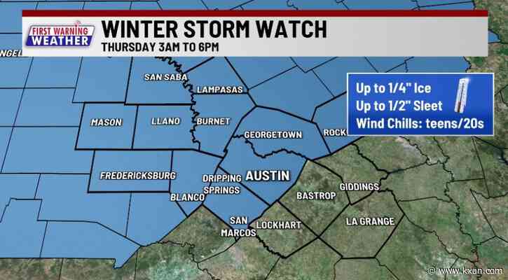 Winter storm on the way - more heavy rain, ice, and bitter cold heading to Central Texas