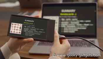 PDGO portable 1080p LCD display and battery pack