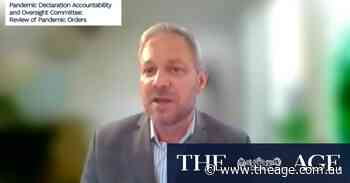 COVID hospital case peak may have passed, Sutton tells MPs - The Age