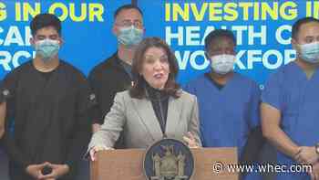 Hochul addresses healthcare worker shortage during COVID briefing