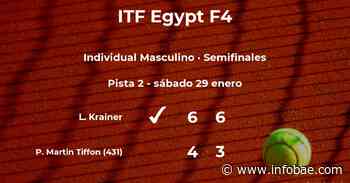 Pol Martin Tiffon se despide del torneo de El Cairo - infobae