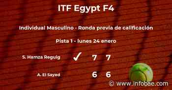 Samir Hamza Reguig pasa de ronda del torneo de El Cairo - infobae