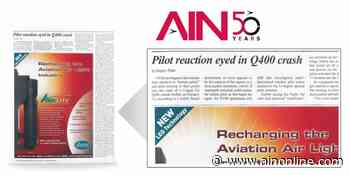 Flashback: Pilot reaction eyed in Q400 crash - Aviation International News