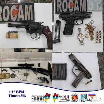 NOITE PRODUTIVA PARA SEGURANÇA PÚBLICA EM TIMON, CINCO ARMAS APREENDIDAS EM 24H • PM/MA - Polícia Militar do Maranhão - PM/MA - Polícia Militar do Maranhão