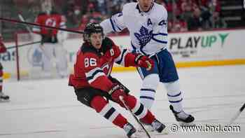 Marner scores twice in Maple Leafs’ 7-1 win over Devils - Belleville News-Democrat